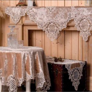 SATIN HOME ΒΕΛΟΥΔΟ ΡΟΚΟΚΟ ΤΡΑΒΕΡΣΑ -Κ60192