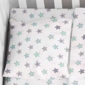 ΜΑΞΙΛΑΡΟΘΗΚΗ ΕΜΠΡΙΜΕ bebe Star 101 35X45 Green Cotton 100%-1915817707310181