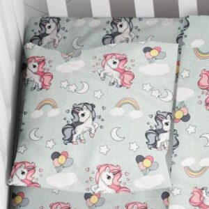 ΜΑΞΙΛΑΡΟΘΗΚΗ ΕΜΠΡΙΜΕ bebe UNICORN 106 35Χ45 Green Cotton 100%-1915817706410681