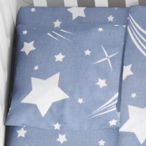ΜΑΞΙΛΑΡΟΘΗΚΗ ΕΜΠΡΙΜΕ bebe Star 37 35X45 Blue Flannel cotton 100%-1915857707303770