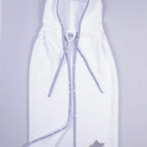 ΚΑΠΑ bebe ΑΣΤΕΡΙ 124 75X85 ΛΕΥΚΟ/ΓΚΡΙ Cotton 100%-1210013603012418