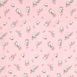 ΠΑΝΑ ΦΑΝΕΛΑ bebe Birds 15 80Χ80 Pink Flannel cotton 100%-1914553608601579