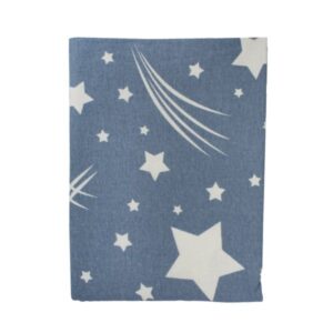 ΠΑΝΑ ΦΑΝΕΛΑ bebe Star 37 80Χ80 Blue Flannel cotton 100%-1914553607303770