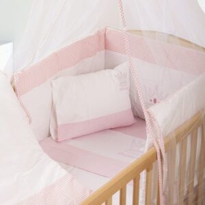 ΠΑΝΤΑ bebe PRINCESS 33 0,40X1,92 ΛΕΥΚΟ/ΡΟΖ Cotton 100%-1214116701503319