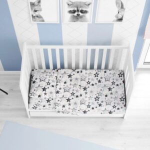 ΠΑΠΛΩΜΑ ΕΜΠΡΙΜΕ bebe Star 121 120X160 Grey-Green Cotton 100%-1915917607312188