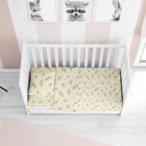 ΠΑΠΛΩΜΑ ΕΜΠΡΙΜΕ bebe Birds 16 120X160 Ecru Flannel cotton 100%-1915957608601678