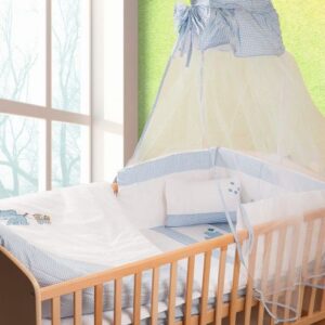 ΠΑΠΛΩΜΑ bebe ΕΛΕΦΑΝΤΑΚΙ 18 100X140 ΛΕΥΚΟ/ΣΙΕΛ Cotton 100%-1211516102401820