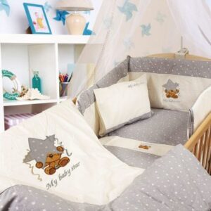 ΠΡΟΙΚΑ ΜΩΡΟΥ 3 τεμ bebe ΑΣΤΕΡΙ 129  ΕΚΡΟΥ/ΓΚΡΙ Cotton 100%-1212410003012906