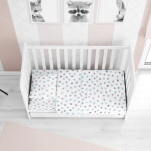 ΚΑΤΩΣΕΝΤΟΝΟ ΜΕ ΛΑΣΤΙΧΟ bebe Star 104 0,70X1,40X0,15 Sky blue Cotton 100%-1916118407310482