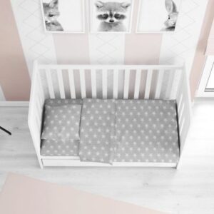 ΚΑΤΩΣΕΝΤΟΝΟ ΜΕ ΛΑΣΤΙΧΟ bebe Star 35 0,70X1,40X0,15 ΓΚΡΙ Cotton 100%-1916118407303504