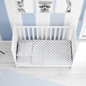 ΚΑΤΩΣΕΝΤΟΝΟ ΜΕ ΛΑΣΤΙΧΟ bebe Windows 136 0,70X1,40X0,15 White Cotton 100%-1916118410013676