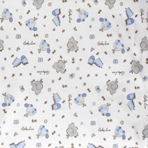 ΣΕΝΤΟΝΑΚΙ ΛΙΚΝΟΥ bebe Elephant 174 80Χ110 Blue Cotton 100%-1914413707117470