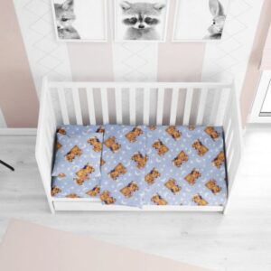 ΣΕΝΤΟΝΙΑ ΕΜΠΡΙΜΕ ΣΕΤ 3 τεμ bebe Sweet Dreams 69 120Χ160 Sky blue Flannel cotton 100%-1914657608406982