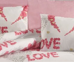 ΜΑΞΙΛΑΡΟΘΗΚΗ ΕΜΠΡΙΜΕ  Πάθος 304 50Χ70 White-Pink Cott/Pol 70/30-1935883141930444