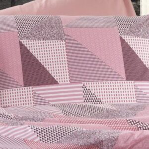 ΜΑΞΙΛΑΡΟΘΗΚΗ ΕΜΠΡΙΜΕ Geometrical 331 50Χ70 Pink-Salmon Flannel cotton 100%-1935853141633168