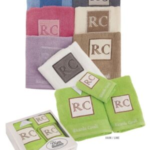 ΠΕΤΣΕΤΑ ΣΕΤ 3 τεμ  RICARDO CAVALLI  30X50,50X90,70X140 ΛΑΙΜ Cotton 100%-1332215703700015