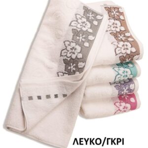 ΠΕΤΣΕΤΑ  ΖΑΚΑΡ ZERO TWIST ΕΡΑΤΩ 30Χ50 ΛΕΥΚΟ/ΓΚΡΙ Cotton 100%-1631812504588418