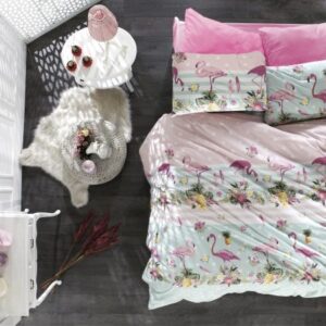 ΣΕΝΤΟΝΙΑ ΕΜΠΡΙΜΕ ΣΕΤ 3 τεμ Flamingo 294 220X240 Pink-Green Flannel cotton 100%-1934655525129455