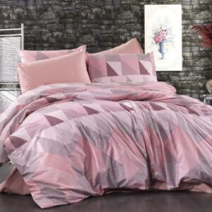 ΣΕΝΤΟΝΙΑ ΕΜΠΡΙΜΕ ΣΕΤ 3 τεμ Geometrical 331 220Χ240 Pink-Salmon Flannel cotton 100%-1934655541633168