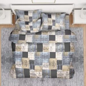 ΣΕΝΤΟΝΙΑ ΕΜΠΡΙΜΕ ΣΕΤ 3 τεμ Squares 01 220Χ240 Flannel cotton 100%-1934655588700100