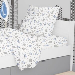 ΜΑΞΙΛΑΡΟΘΗΚΗ ΕΜΠΡΙΜΕ kids Elephant 174 50X70 Blue Cotton 100%-1925813107117470