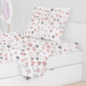 ΜΑΞΙΛΑΡΟΘΗΚΗ ΕΜΠΡΙΜΕ kids Hearts 09 50X70 Coral Cotton 100%-1925813107800983