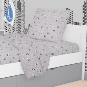 ΜΑΞΙΛΑΡΟΘΗΚΗ ΕΜΠΡΙΜΕ kids PANDA 112 50X70 Grey-Green Cotton 100%-1925813115811288