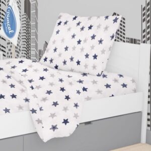 ΜΑΞΙΛΑΡΟΘΗΚΗ ΕΜΠΡΙΜΕ kids Star 102 50X70 Blue Cotton 100%-1925813107310270