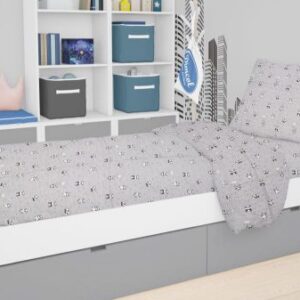 ΠΑΠΛΩΜΑΤΟΘΗΚΗ ΕΜΠΡΙΜΕ kids PANDA 112 160X240 Grey-Green Cotton 100%-1925715215811288