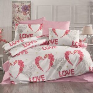 ΣΕΝΤΟΝΙΑ ΕΜΠΡΙΜΕ ΣΕΤ 3 τεμ kids Πάθος 304 160Χ240 White-Pink Cott/Pol 70/30-1924685241930444