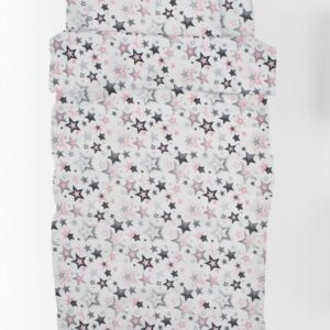 ΣΕΝΤΟΝΙΑ ΕΜΠΡΙΜΕ ΣΕΤ 2 τεμ kids Star 122 160Χ240 Grey-Pink Cotton 100%-1925215207312289