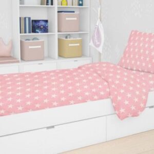 ΣΕΝΤΟΝΙΑ ΕΜΠΡΙΜΕ ΣΕΤ 2 τεμ kids Star 32 160X240 ΡΟΖ Cotton 100%-1925215207303226