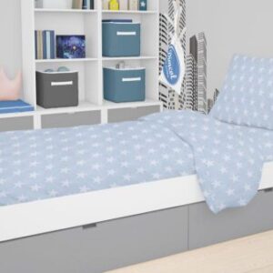 ΣΕΝΤΟΝΙΑ ΕΜΠΡΙΜΕ ΣΕΤ 2 τεμ kids Star 33 160X240 ΣΙΕΛ Cotton 100%-1925215207303328