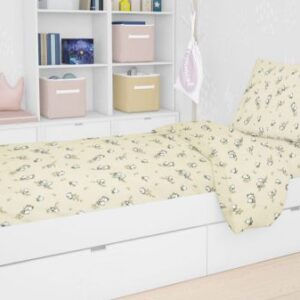ΣΕΝΤΟΝΙΑ ΕΜΠΡΙΜΕ ΣΕΤ 3 τεμ kids Birds 16 160Χ240 Ecru Flannel cotton 100%-1924655208601678