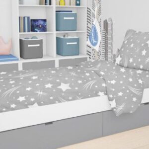 ΣΕΝΤΟΝΙΑ ΕΜΠΡΙΜΕ ΣΕΤ 3 τεμ kids Star 38 160Χ240 Grey Flannel cotton 100%-1924655207303872
