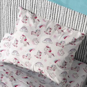 ΜΑΞΙΛΑΡΟΘΗΚΗ ΕΜΠΡΙΜΕ kids Unicorn 108 50Χ70 White-Pink Cotton 100%-1925813106410844