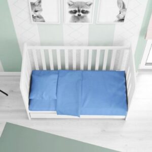 ΣΕΝΤΟΝΙΑ ΣΕΤ 3 τεμ bebe Solid 498 120Χ160 Sky blue Cotton 100%-1912617606249882