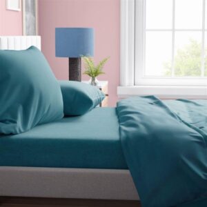 ΠΑΠΛΩΜΑΤΟΘΗΚΗ Solid 494 220Χ240 Petrol Cotton 100%-1935615506249491