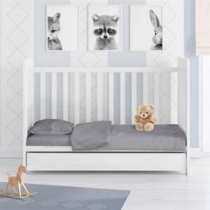 ΚΑΤΩΣΕΝΤΟΝΟ ΜΕ ΛΑΣΤΙΧΟ bebe Solid 495 0,70X1,40X0,15 Dark grey Cotton 100%-1916118406249592