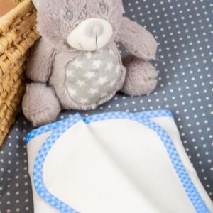 ΣΕΛΤΕΔΑΚΙ ΑΔΙΑΒΡΟΧΟ bebe 32 67X90 ΛΕΥΚΟ/ΣΙΕΛ Cotton 100%-1211214800003220