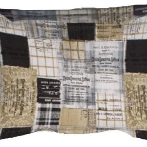 ΜΑΞΙΛΑΡΟΘΗΚΗ ΕΜΠΡΙΜΕ Squares 01 50X70 Γκρί-Μπεζ Flannel Cotton 100%-1935853188700100