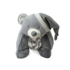 ΛΟΥΤΡΙΝΟ ΖΩΑΚΙ ΜΕ CORAL FLEECE 70X100 bebe ΑΡΚΟΥΔΟΣ 05 Ύψος 50 cm ΓΚΡΙ Polyester-1515427902400504