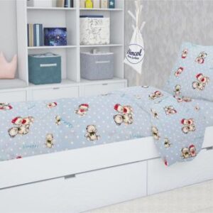 ΣΕΝΤΟΝΙΑ ΕΜΠΡΙΜΕ ΣΕΤ 3 τεμ kids Two Lovely Bears 64 160Χ240 Blue Cotton 100%-1924615206906470