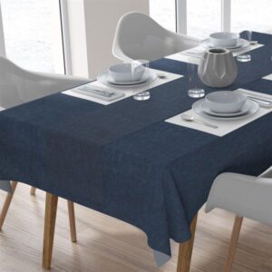 ΑΛΕΚΙΑΣΤΟ ΣΕΤ 2 τεμ (ΤΡΑΠ/ΛΟ 140Χ140/ΤΡΑΒΕΡΣΑ 40Χ140) Panama Dark Blue Cott/Pol 70/30-19319800883000DB