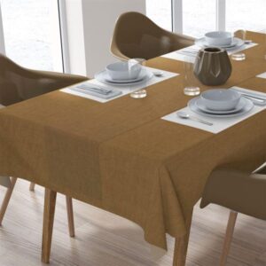 ΑΛΕΚΙΑΣΤΟ ΣΕΤ 2 τεμ (ΤΡΑΠ/ΛΟ 140X140/ΤΡΑΒΕΡΣΑ 40X140) Panama Mustard Cott/Pol 70/30-19319800883000MD