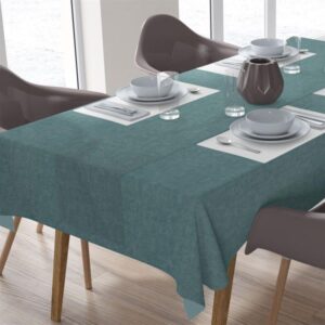 ΑΛΕΚΙΑΣΤΟ ΣΕΤ 2 τεμ (ΤΡΑΠ/ΛΟ 140X140/ΤΡΑΒΕΡΣΑ 40X140) Panama Petrol Cott/Pol 70/30-1931980088300091