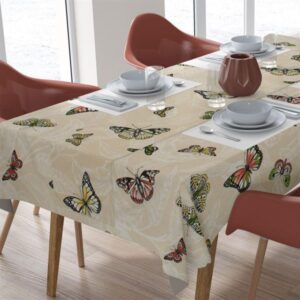 ΑΛΕΚΙΑΣΤΟ ΣΕΤ 2 τεμ (ΤΡΑΠ/ΛΟ 140Χ220/ΤΡΑΒΕΡΣΑ 40Χ220) Butterfly 452 Ecru Cott/Pol 70/30-1936880007245278