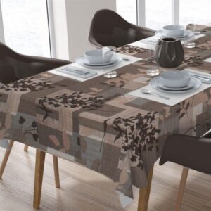 ΑΛΕΚΙΑΣΤΟ ΣΕΤ 2 τεμ (ΤΡΑΠ/ΛΟ 140X220/ΤΡΑΒΕΡΣΑ 40X220) Branch 463 Beige Cott/Pol 70/30-1936880011546380