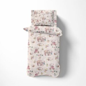 ΠΑΠΛΩΜΑ ΕΜΠΡΙΜΕ kids Pretty Bear 95 160X240 Ecru Cotton 100%-32111123003