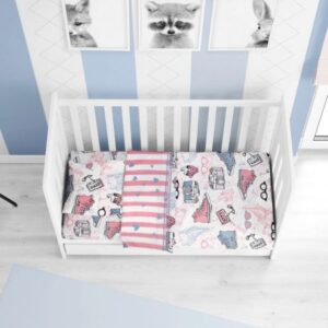 ΚΑΤΩΣΕΝΤΟΝΟ ΜΕ ΛΑΣΤΙΧΟ bebe All Star 131 0,70X1,40X0,15  Cotton 100%-1916118409913100